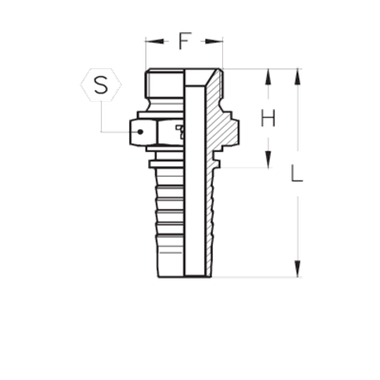 Фитинг DN 05 BSP (Г) 1/4 TIEFFE