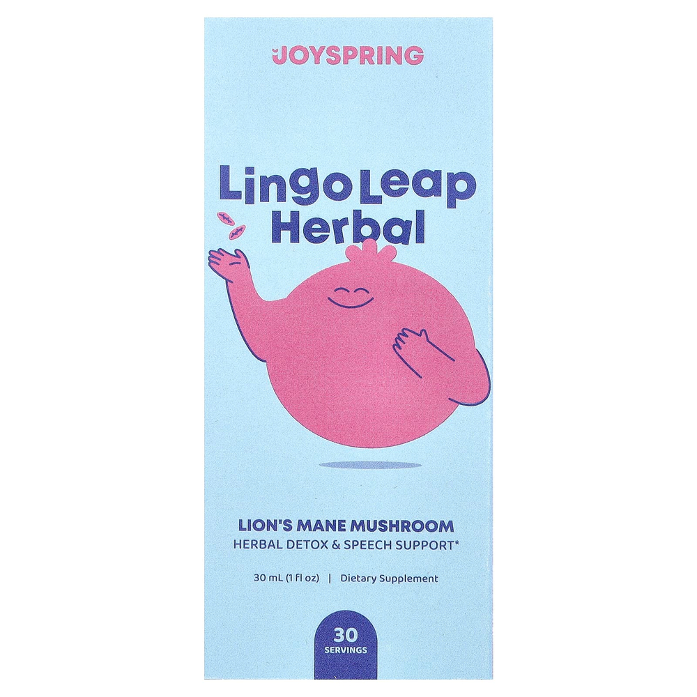 JoySpring, Lingo Leap Herbal, гриб ежовик гребенчатый, 30 мл (1 жидк. унция)