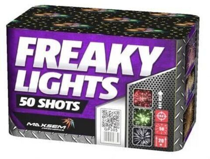 Батарея салютов "Freaky Lights" GP305 50 залпов * 0.6"