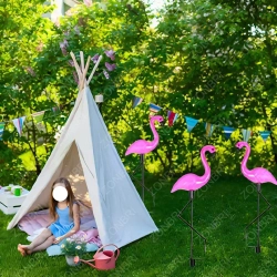 светильник на солнечной батарее уличный/фламинго светильник уличный 3 шт.