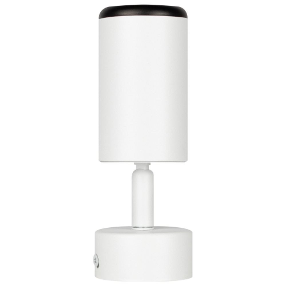 Светильник настенно-потолочный спот ЭРА OL55 WH/BK MR16 GU10 IP20 белый/черный | Накладные светильники