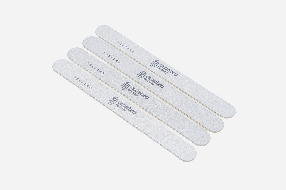 Пилки на деревянной основе, серые, размер Л Плюс 50 шт