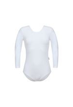Белый хлопковый купальник 3/4 рукав ALIERA