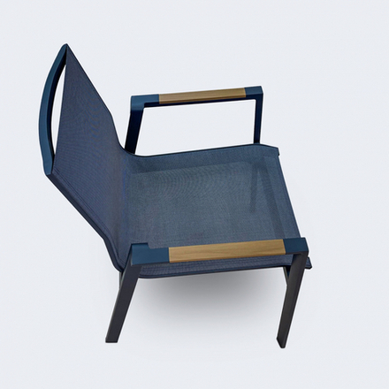 Стул Ideal Patio СОЛА серый - каркас карбон