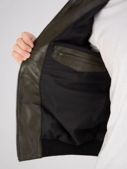 Куртка кожаная из натуральной кожи демисезон