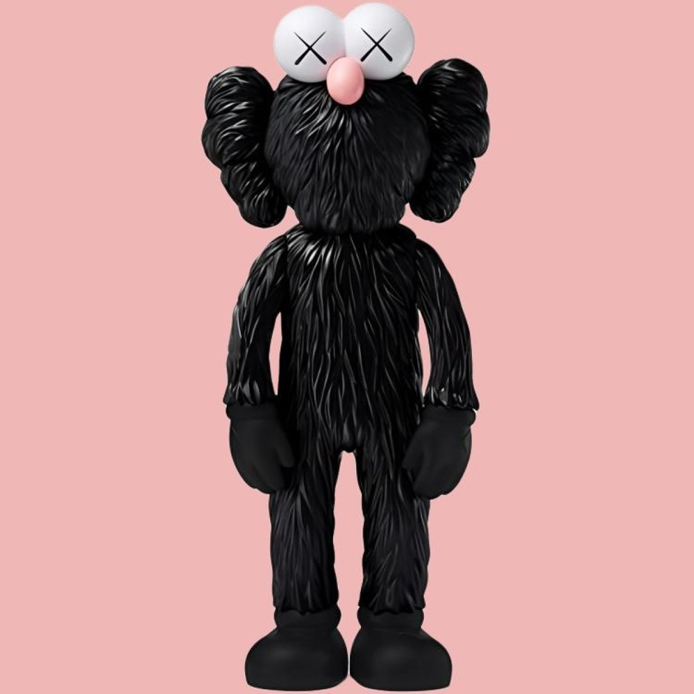 Дизайнерские игрушки KAWS KAWS BFF Open Edition VinylFigure Black, KW-BOEVBK