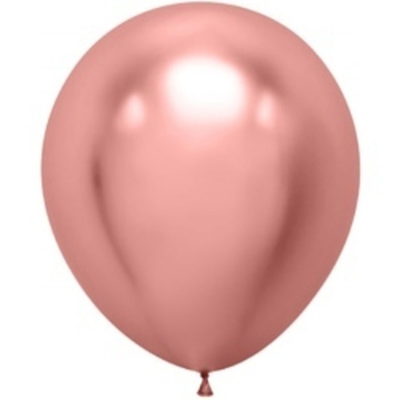 Шар (18"/46 см) Розовое Золото, хром 1 шт.