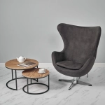 Кресло Bradex Home EGG STYLE CHAIR зеленый, искусственная замша