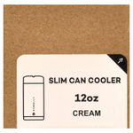 HydroJug, Slim Can Cooler, крем, 12 унций