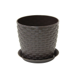 Кашпо РОТАНГ D180мм 3л с поддоном