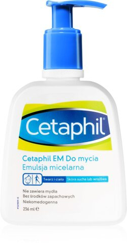 Cetaphil EM - очищающая мицеллярная эмульсия с дозатором /   236  ml  / GTIN 3499320005784