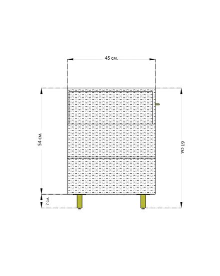 Серая прикроватная тумба “Тейт”