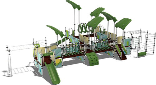 Детский городок Таити (паттерн Papercut)