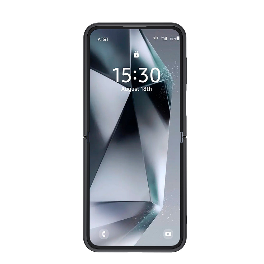 Чехол для Samsung Galaxy Z Flip 6 с прозрачной матовой задней панелью WLONS