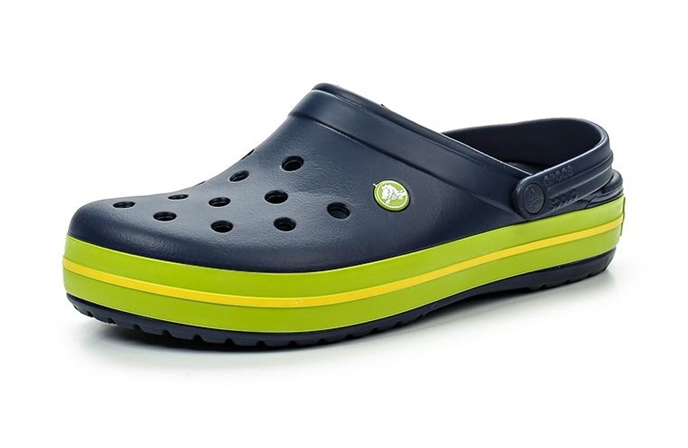 Сабо Crocs Crocband Navy/Volt Green/Lemon