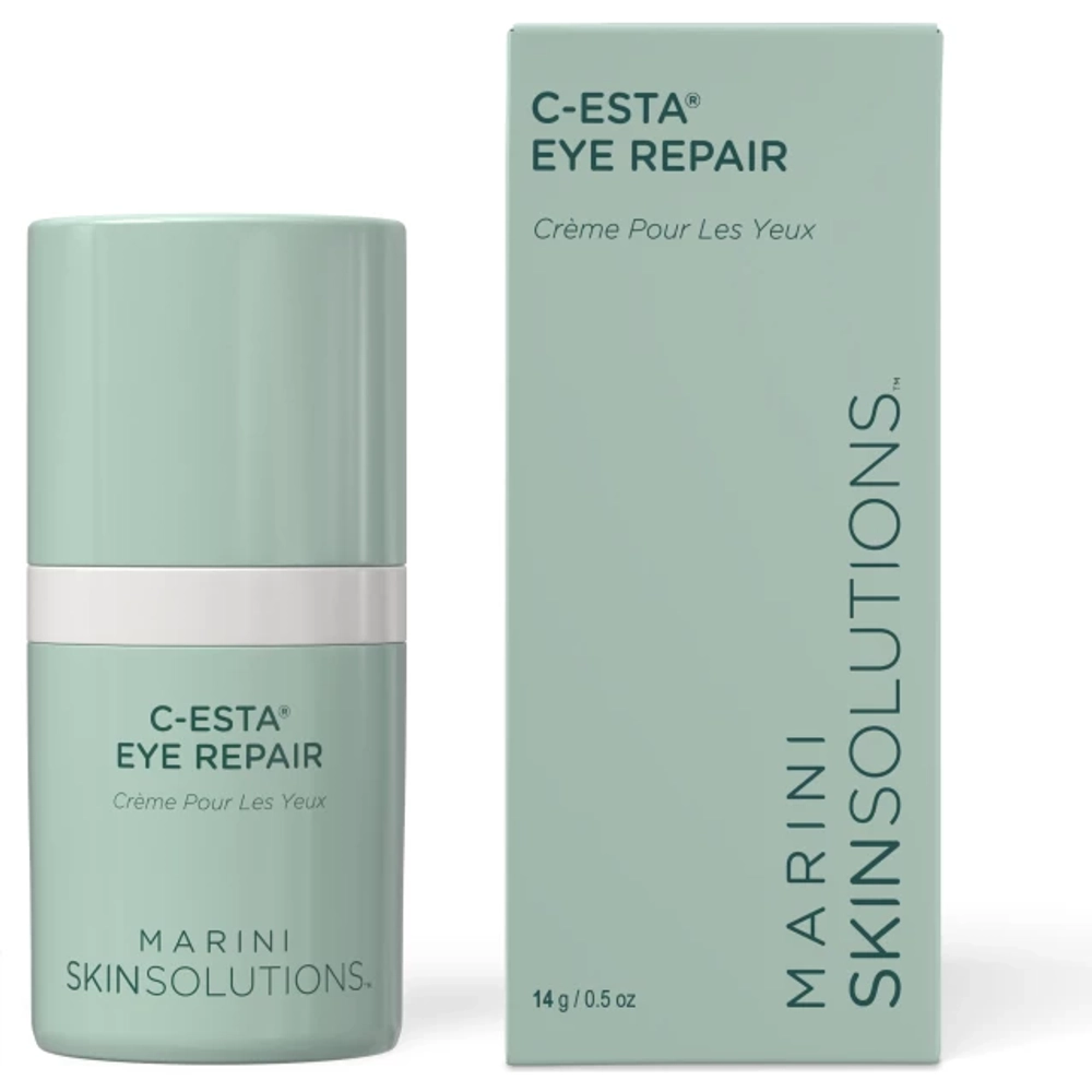 MARINI SKINSOLUTIONS Восстанавливающая сыворотка-концентрат для кожи вокруг глаз для интенсивного лифтинга с витамином С и DMAE, 14 г | C-Esta Eye Repair Concentrate