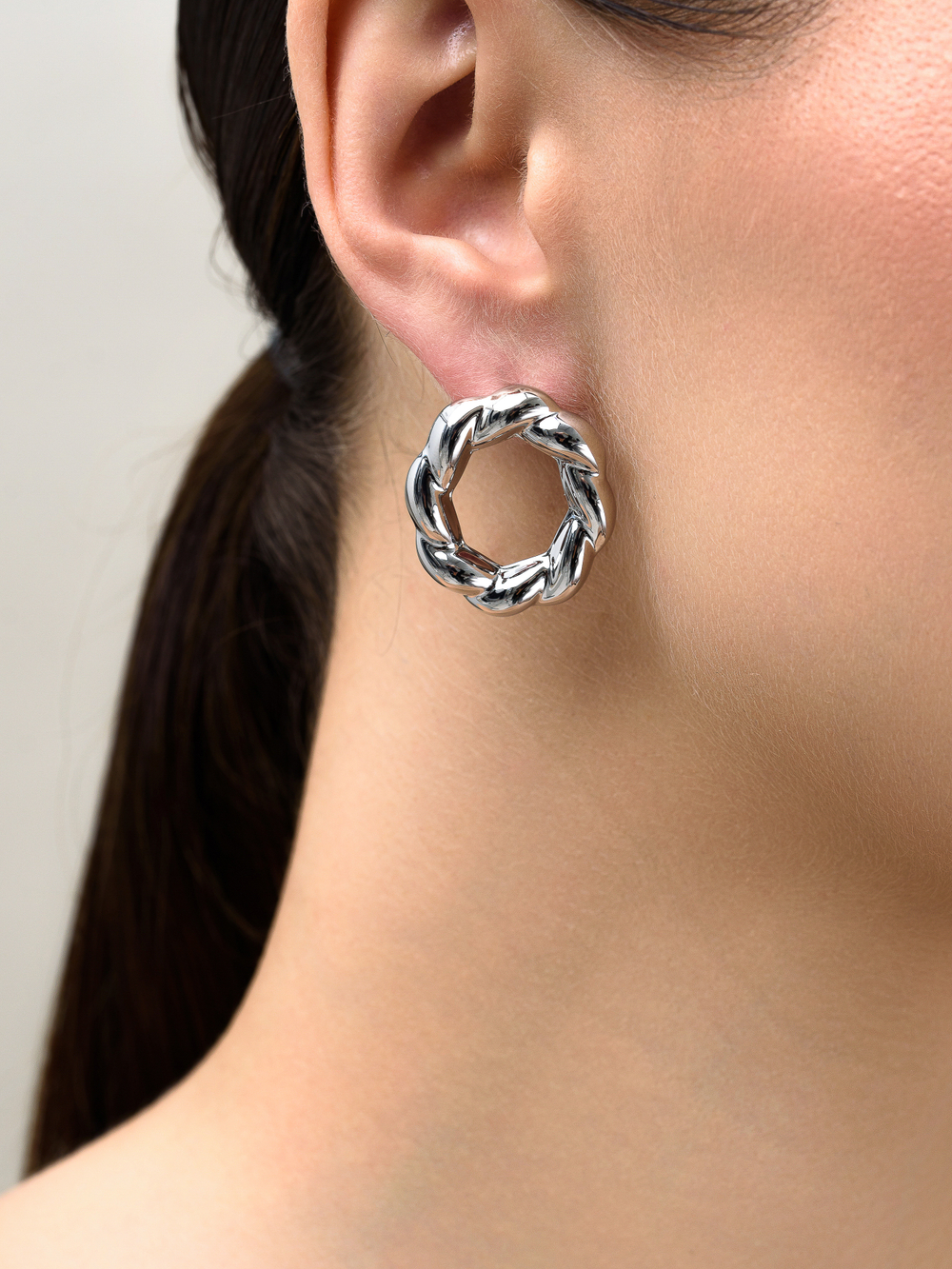 Серьги "Braid" Silver