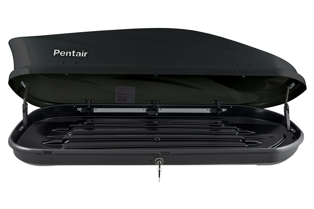 Бокс автомобильный на крышу Pentair PYTHON 450L черный глянец, двусторонний