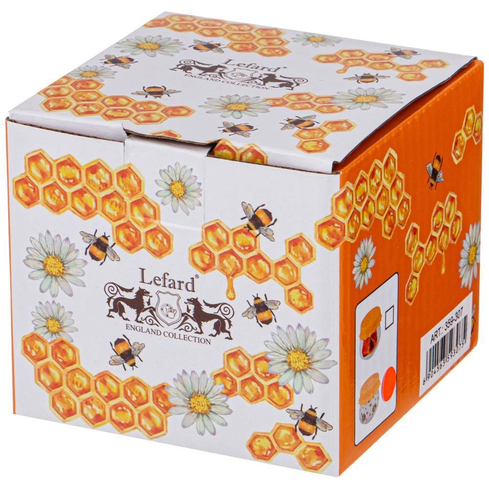 БАНОЧКА С СИЛИКОНОВОЙ КРЫШКОЙ LEFARD "ПЧЕЛЫ" 180 МЛ (КОР=72ШТ.)