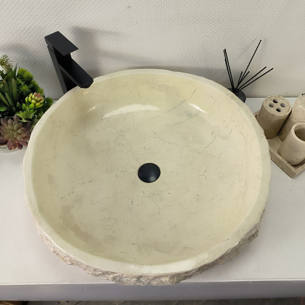 Раковина из мрамора Erozy Cream EM-64946 62*62*15 0878