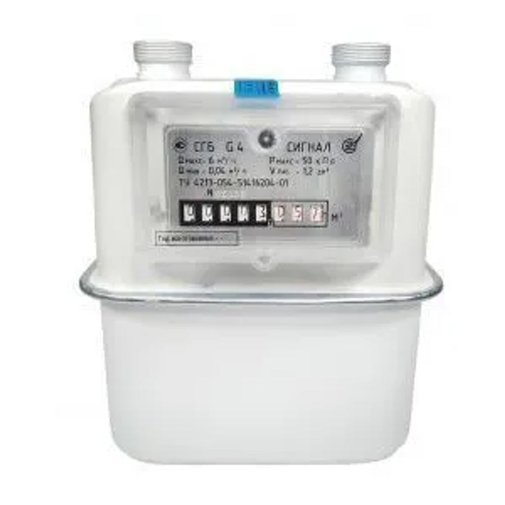 Счетчик газа СГК G4 СИГНАЛ левый (тип16) вертикальный, М30х2 (2025)