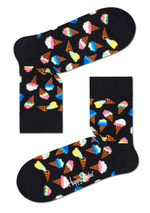 Носки унисекс Ice Cream Half Crew Sock с рожками мороженого (Размер: 29) (Цвет: черный)