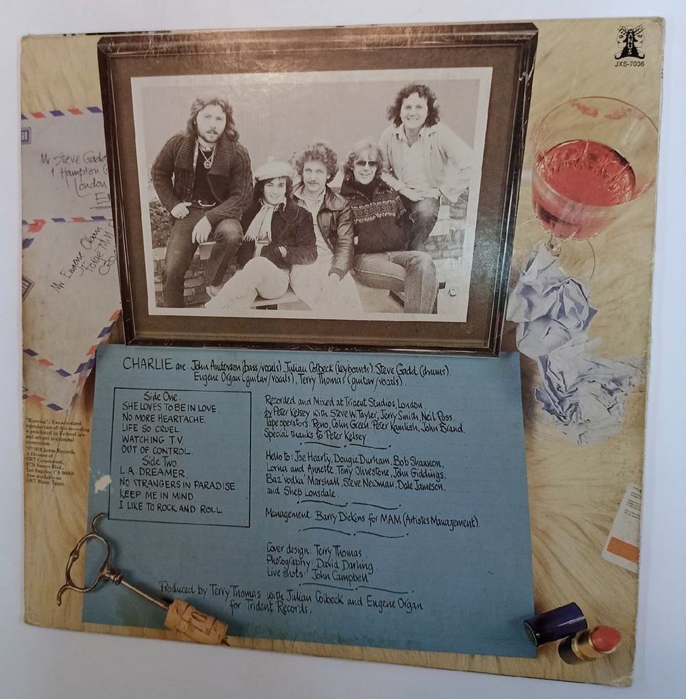 Винтажная виниловая пластинка Charlie Lines (US 1978)