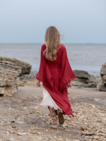 Кимоно с разрезами (красный)