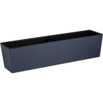 Балконный ящик InGreen London Cube 60 см c дренажной вставкой вулканический серый