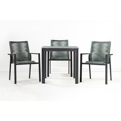 Стол обеденный Leif, 80х80 см, темно-серый