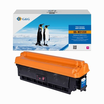 Картридж G&G, аналог HP W2123X (212X) для CLJ M554/M555/M578, пурпурный (10k)