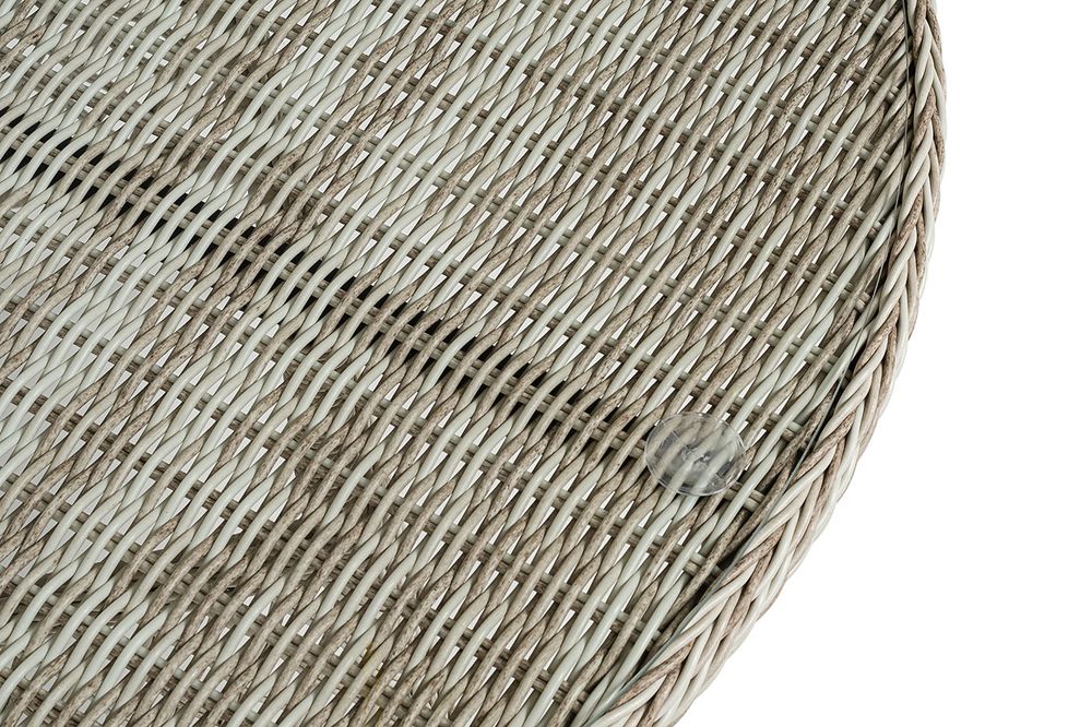 "Эспрессо" плетеный круглый стол, диаметр 118 см, цвет бежевый