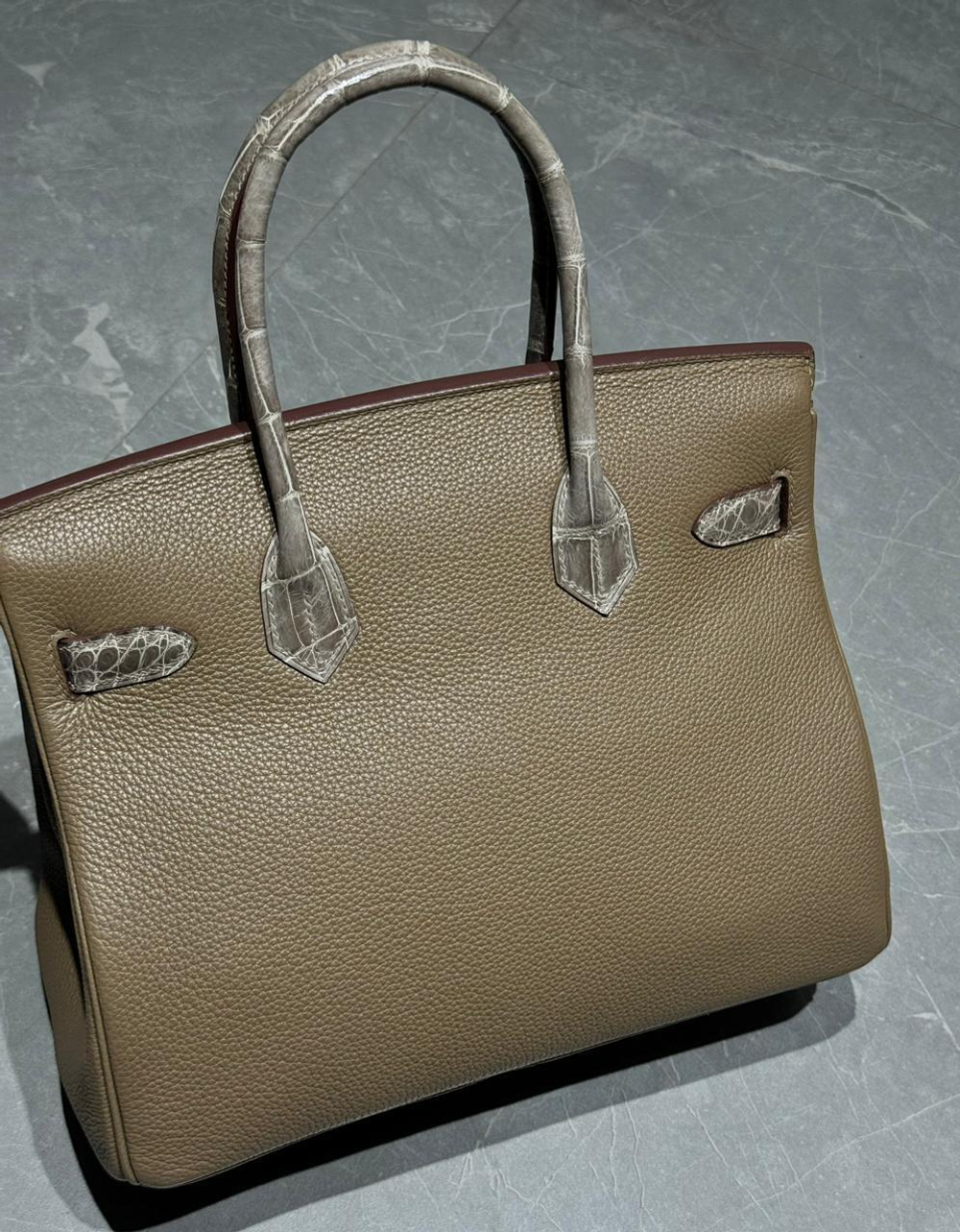 Сумка Hermes из кожи крокодила 30 см, арт. 468071834
