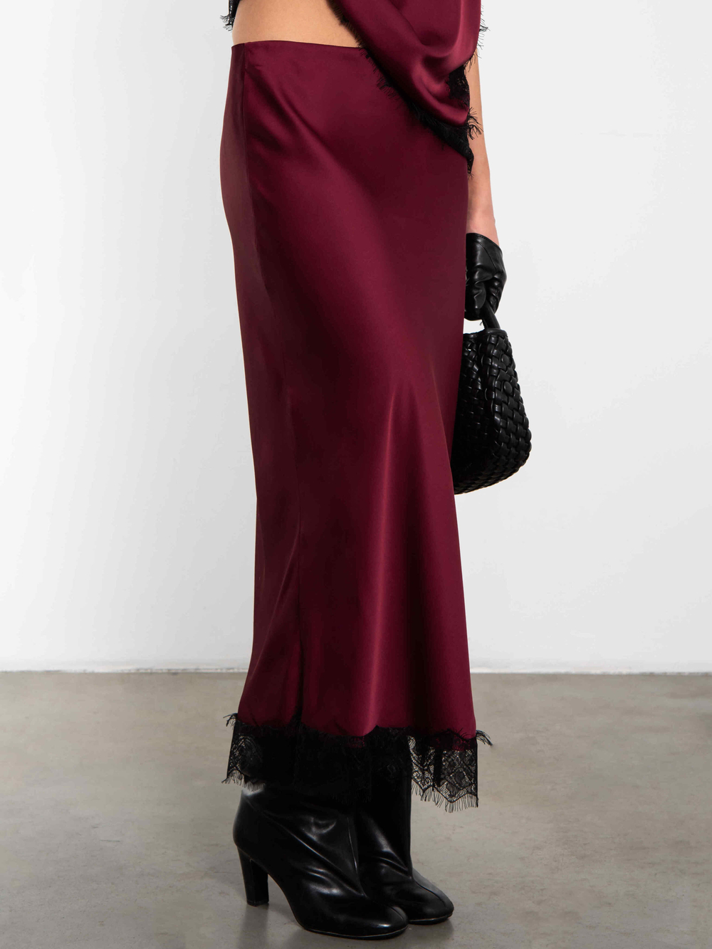 Юбка Шантилье (бордовый)