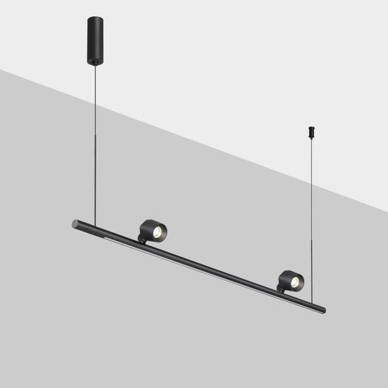 359309 OVER NT24 288 черный Светильник подвесной диммируемый (сенсер) IP20 LED 14W+14W 4000K 220-240V FERMO