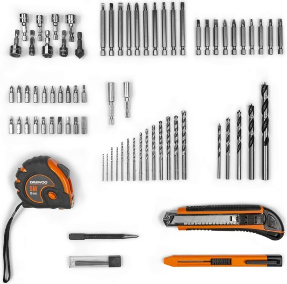 Дрель-шуруповерт аккумуляторная DAEWOO DAA 4021Li SET BOX с набором