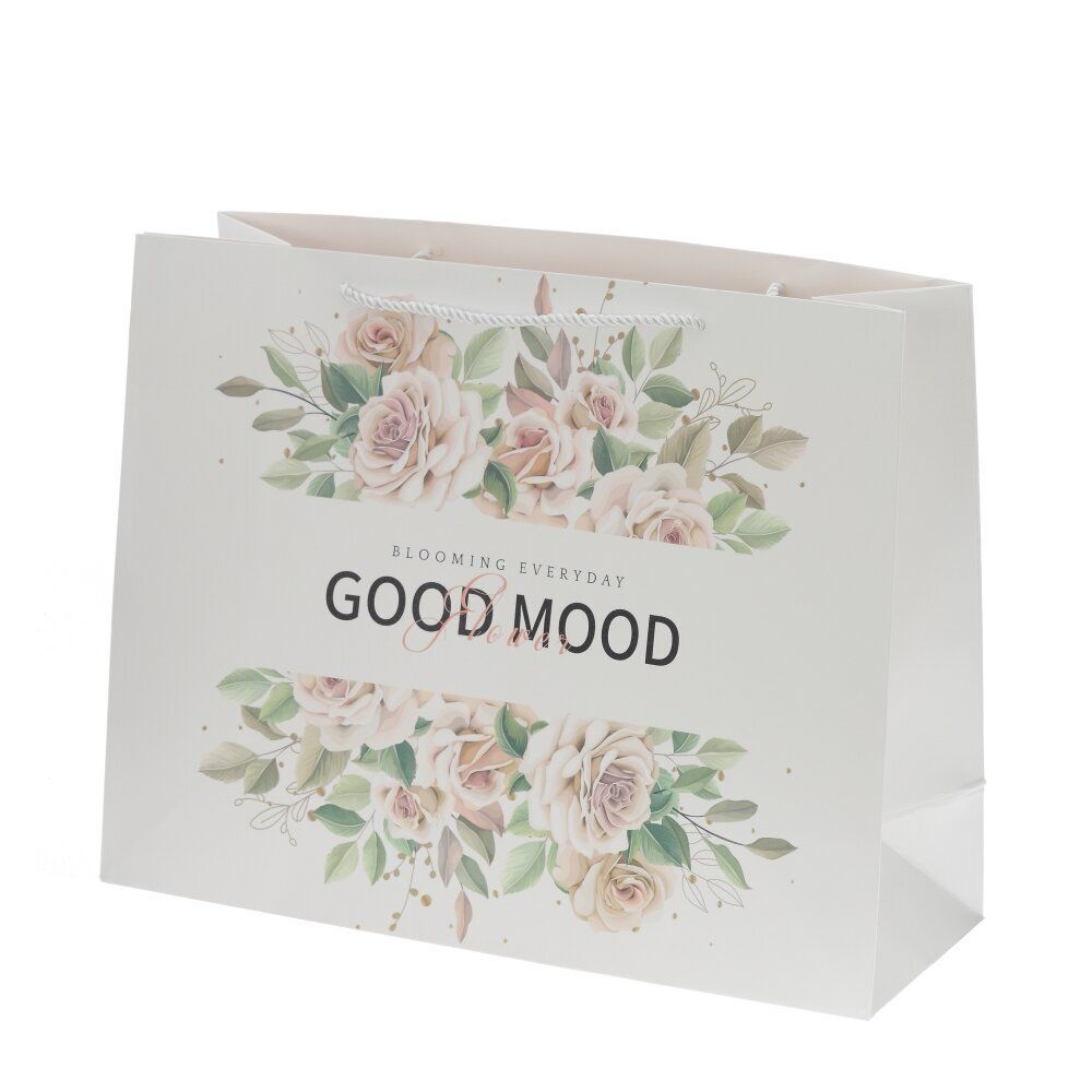 GAEM Пакет подарочный L (бумага 250г/м2, блок 12шт), L42 W15 H33 см, 4в.