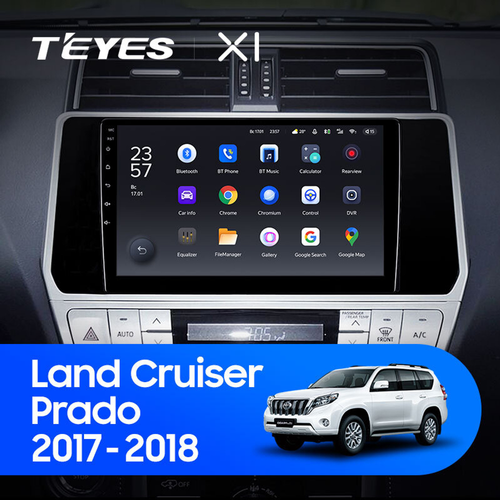 Teyes X1 10.2" для TLC Prado 2017-2018