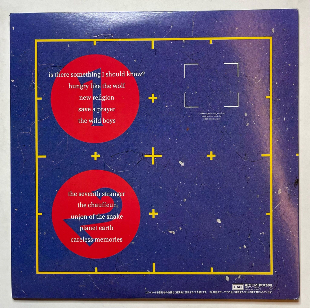 Винтажная виниловая пластинка LP Duran Duran Arena (Japan 1984) (No Obi)
