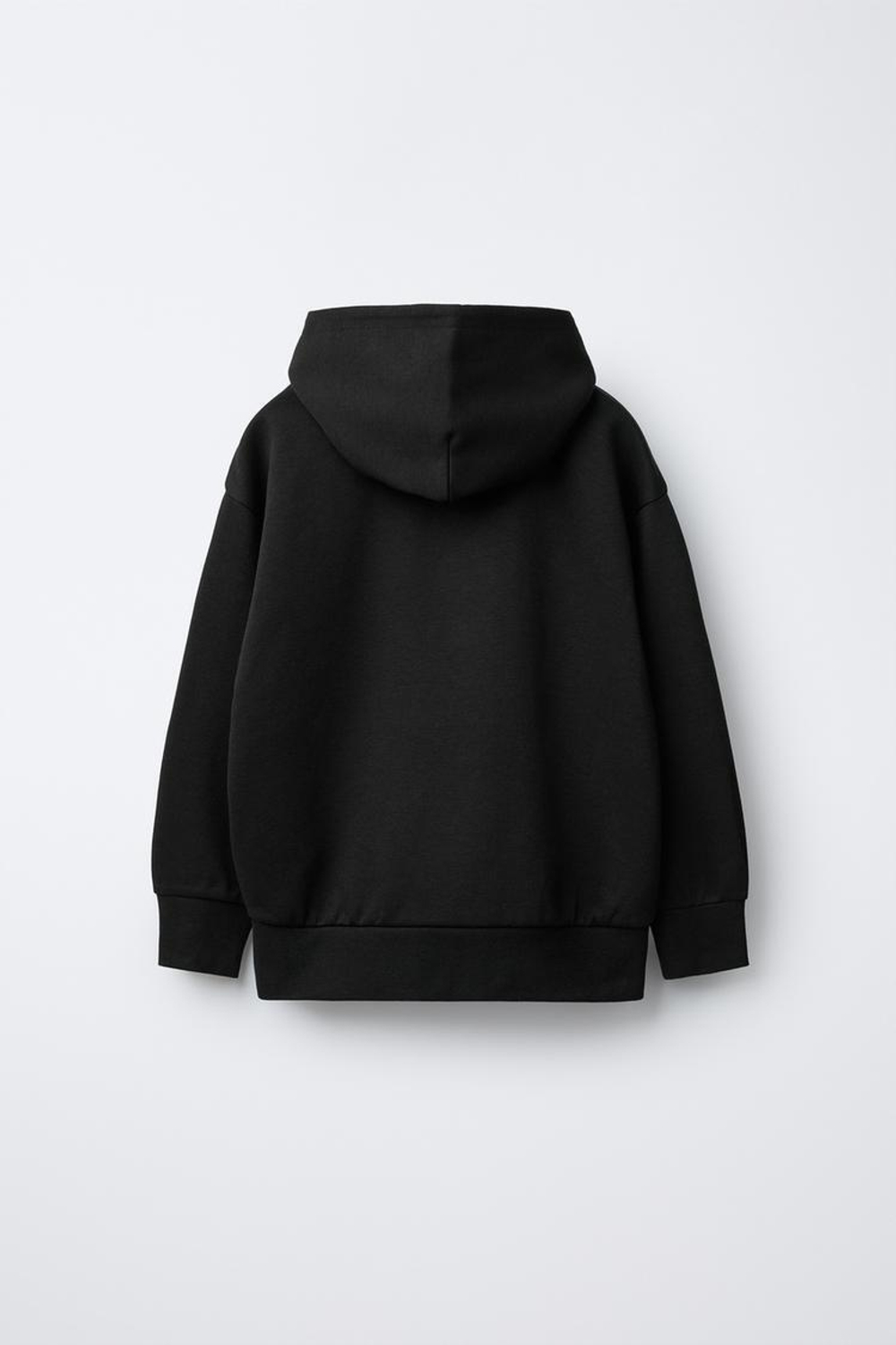 ZARA КОМПЛЕКТ: ТОЛСТОВКА С КАПЮШОНОМ И БРЮКИ-ДЖОГГЕРЫ ИЗ ТКАНИ ИНТЕРЛОК, ЧЕРНЫЙ