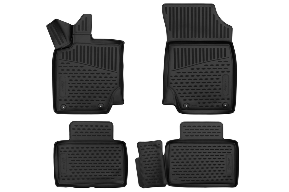 Коврики в салон для GEELY Atlas (I (NL-3)), 2016-2022, 4шт. (Повышенная устойчивость, повышенная износостойкость) FORMAT.3D7518210K