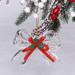 Украшение новогоднее «Сказочный бант» 10*12 см, Серебро