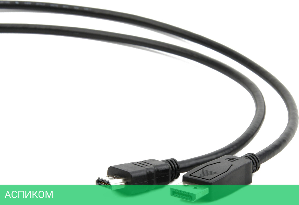 Кабель Cablexpert CC-DP-HDMI-1M черный