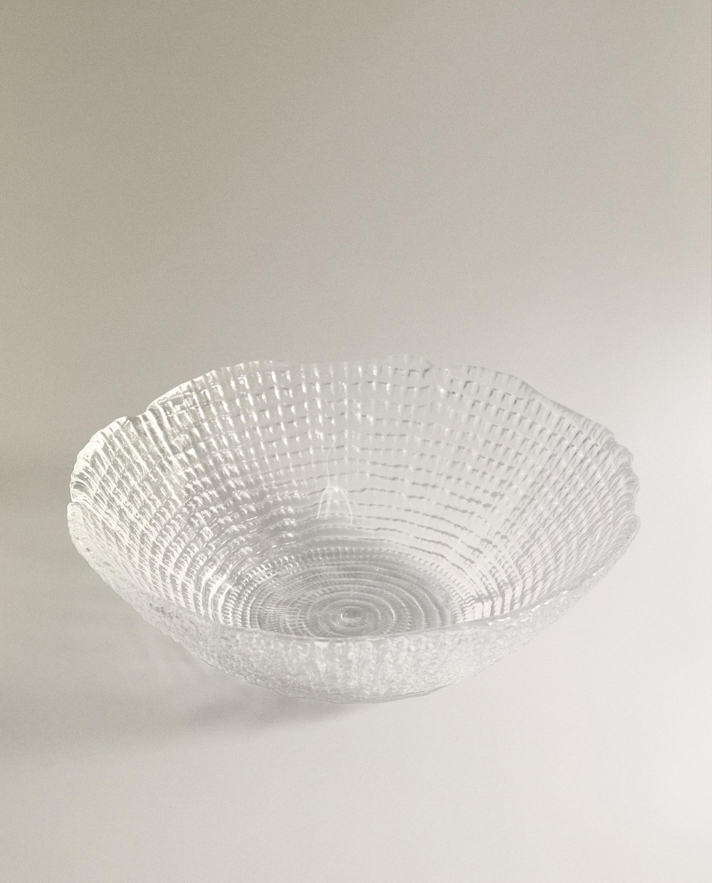 Zara Home салатник из стекла, цвет прозрачный, 16 см