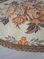 Декоративная гобеленовая салфетка Золотая чаша D 54 см