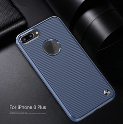 Чехол для iPhone 7 Plus (8 Plus) цвет Blue (синий), серия Bevel от Caseport