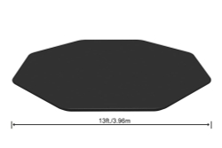 Тент для бассейнов 396 см (Fast Set, Steel Pro, Steel Pro MAX, Power Steel) и 360x120 см (Hydrium), d 401 см (Bestway 58292 BW)