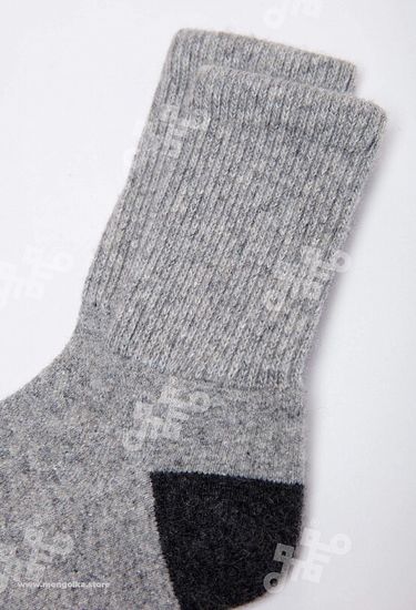 Носки из монгольской шерсти Серые