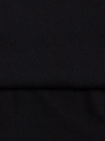 Черная мужская летняя повседневная однотонная хлопок