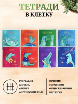 Комплект (10 шт.) предметных тетрадей 48л. ArtSpace "Новый взгляд"